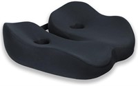 Non-Slip Memory Foam Seat Cushion  Black