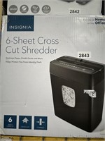 INSIGNIA PAPER SHREDDER 6 SHEET RETAIL $130