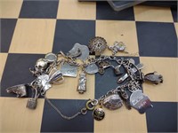 Appears to be a homemade bracelet with pendant
