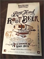17"x11" Row Hard Root Beer Poster