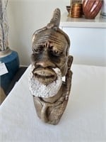 'Nebelle Chieftan Head' African Sculpture