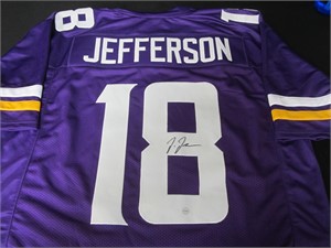 JUSTIN JEFFERSON SIGNED JERSEY WITH COA