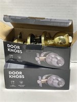 2 Door Knob Sets - New