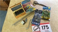 MISC ITEMS -PUNCH SET -TWEEZERS-DRYWALL ANCHORS