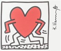 American Pop Lithograph Signed K. Haring