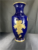 Limoges Cobalt Vase