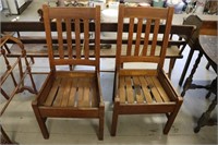 Mission Oak Dining Chairs