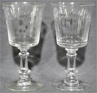 2 Fostoria Spice Wine Glasses 5"