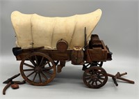 Vintage Handmade Covered Wagon by Y Moreno -