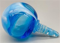 2.5in Blue Art Glass Bottle Stopper