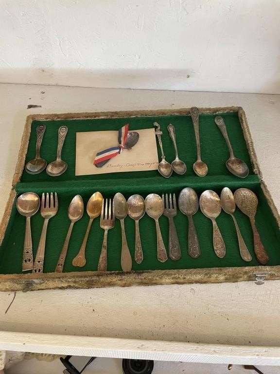 Lotof 20 Vintage/Antique Plated Baby Spoons