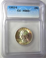 1952-S Quarter ICG MS66+