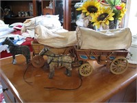 Pair of Wooden horses/wagons