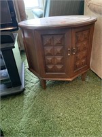 Unique end table with stone top