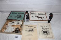 DUTCH BUGGY KIT & AMISH FIGURINES AS FOUND