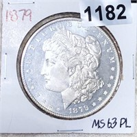1879 Morgan Silver Dollar CHOICE BU PL