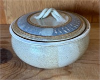 Pottery Hand Crafted Lidded Bowl