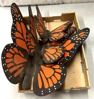 Metal butterfly decor