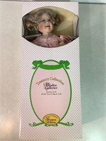 Collector Porcelain Doll In Original Box, 20in T