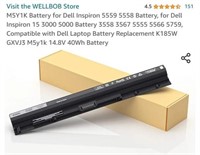 MSRP $21 Dell Battery