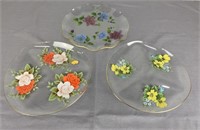 Vintage FIligranglas Dishes, W Germany