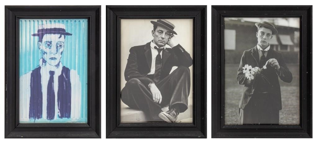 Photographs and Marker Drawing of Buster Keaton, 3