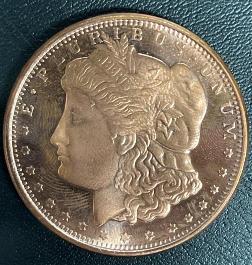 1 OZ .999 COPPER MORGAN DOLLAR COIN