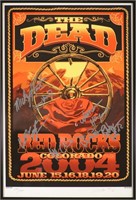 The Dead 2004 Red Rocks Signed Poster