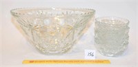 Star of David Punch Bowl and some Small Bowls