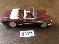 Die cast red covertable top down as pictured