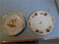 2 Vintage 9" Plates