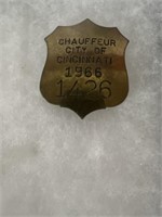 1966 Cincinnati Chauffeur Badge