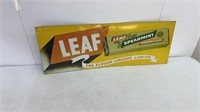Vintage Leaf Chewing Gum Metal Sign