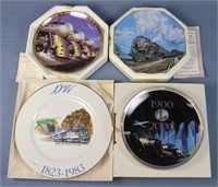 (4) Railroad Collectors Plates
