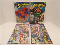 Lot of 4 Comics - Aquaman, Superman, DC vs Marvel