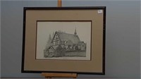 Vintage print Saint Mark's Anglican Church