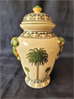 Ceramic Palmetto Tree Urn