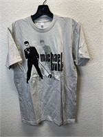 Y2K 2004 Michael Buble Tour Shirt Gray