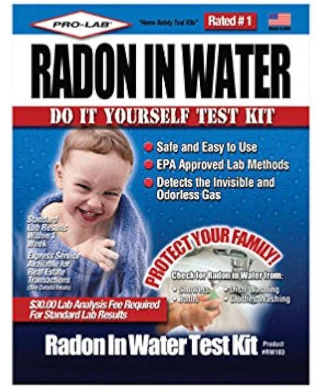 Pro-Lab Radon water test kit