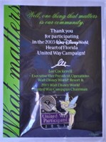 2003 United Way DISNEY TINKERBELL Pin New Sealed