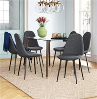 Wade Logan Evansdale 6 - Person Dining Chair Set