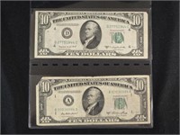 2 - 1950 $10 BILLS