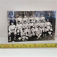 B&W Photo Postcard Baseball team