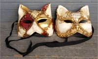 (2) Masquerade Cat Mask