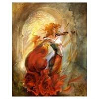 Lena Sotskova, "Firebird" Hand Signed, Artist Embe