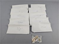 Vintage Envelopes of Used 1974-'77 Stamps
