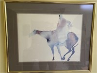 Framed and Matted Carol Grigg Woman Rider