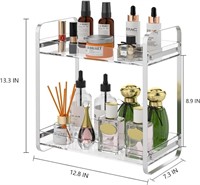 2 Tier Acrylic Bathroom Organizers -2 PACK