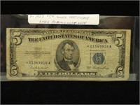 1953 $5 STAR SILVER CERTIFICATE