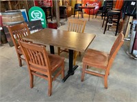 Bar table and 4 chairs from The Corral